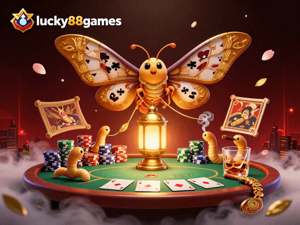 Bet on winning strategies at lucky88games with a vibrant casino scene featuring iconic elements.