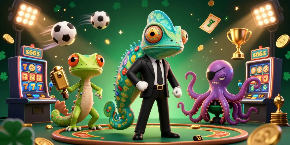 Experience the thrills of s666s with dynamic game scenes featuring colorful characters in a vibrant casino.