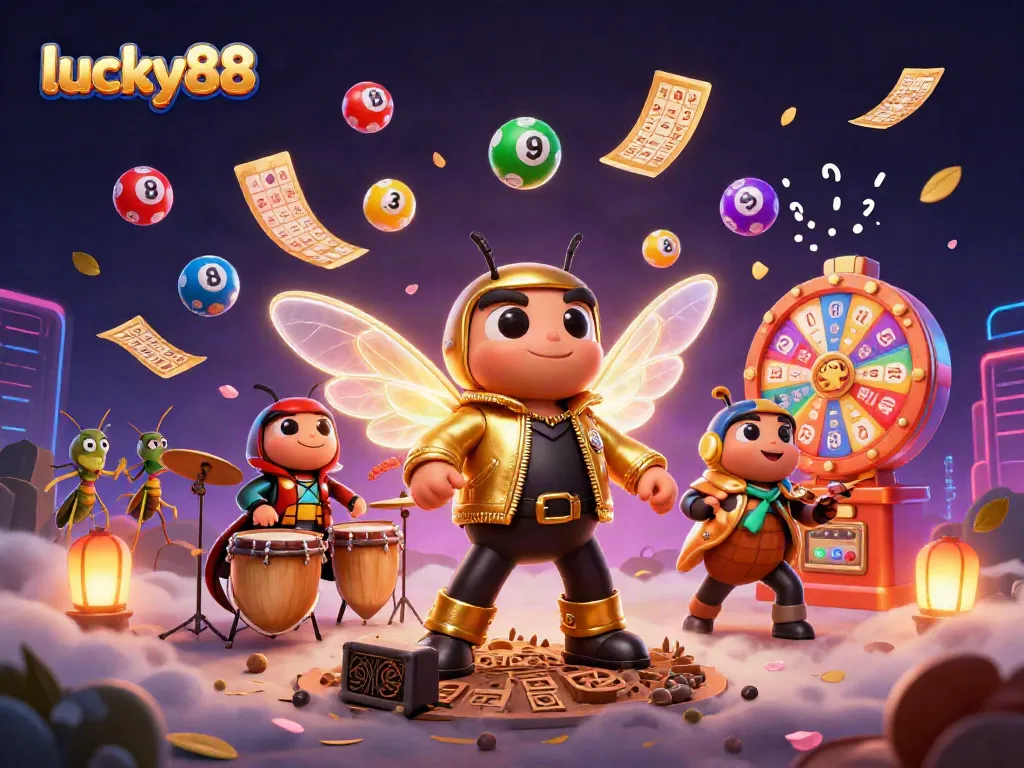 Win big at lucky88 with an exciting scene of animated characters and dynamic casino elements!