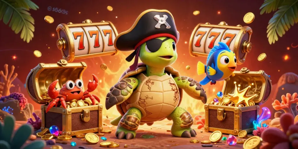 Experience thrilling gameplay with slots and treasures featuring s666s in a vibrant underwater scene.