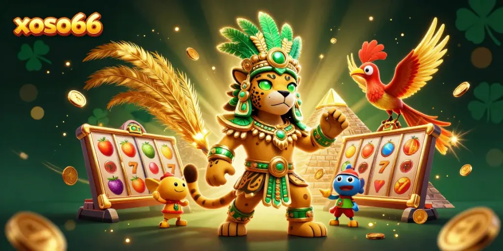 Experience thrilling jackpots at xoso66 with colorful slot symbols and glimmering coins.