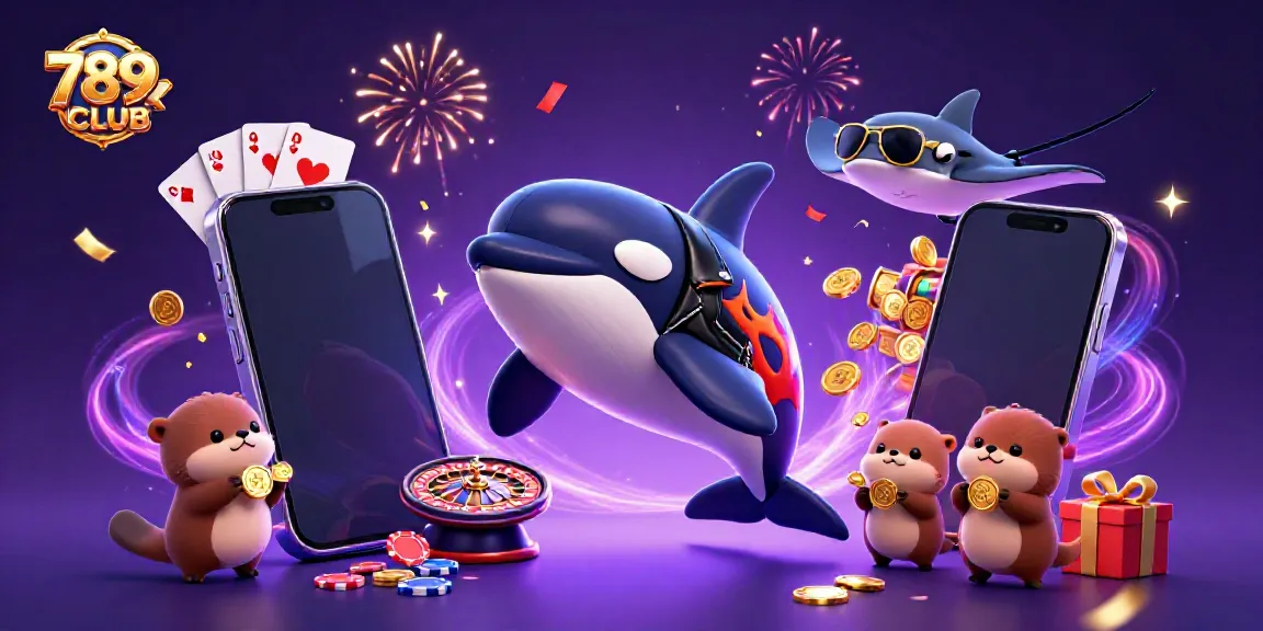 Experience the excitement with 789CLUB as vibrant characters celebrate in a thrilling casino scene.