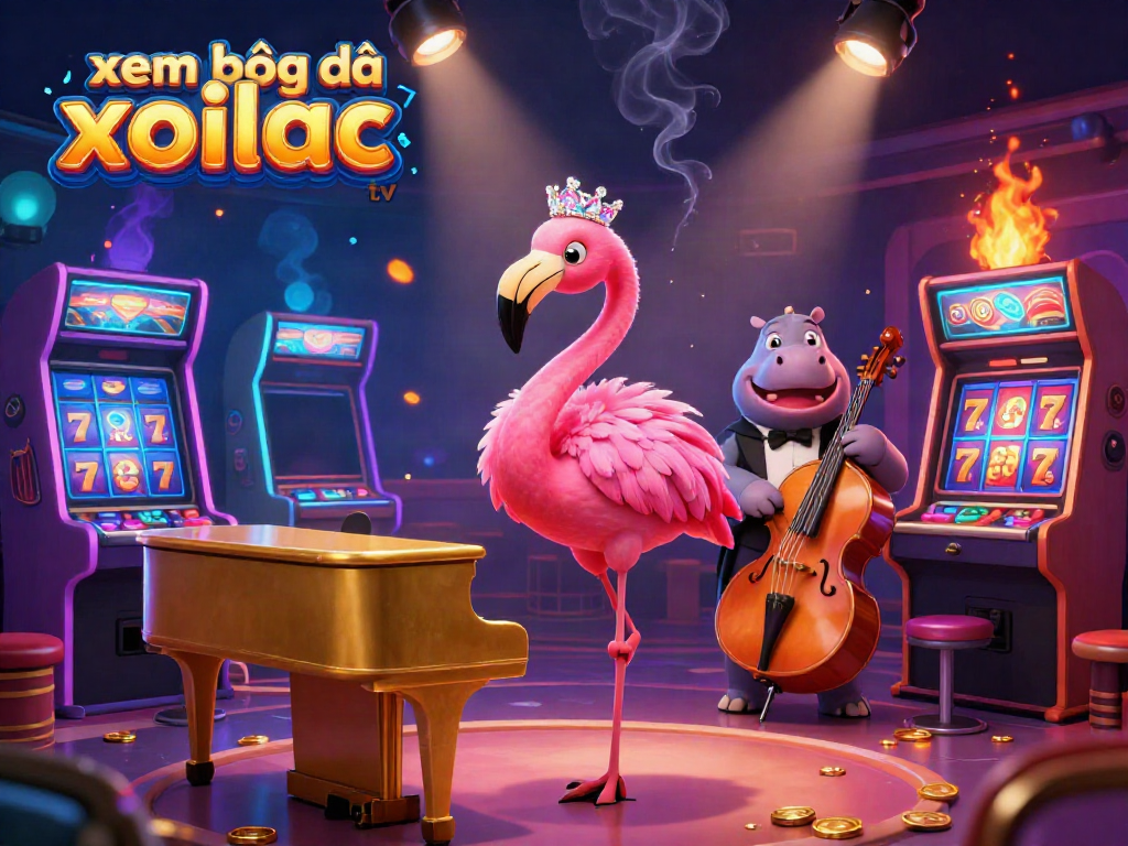 Xem bóng đá xoilac tv with vibrant casino characters and colorful elements enhancing the gambling experience.