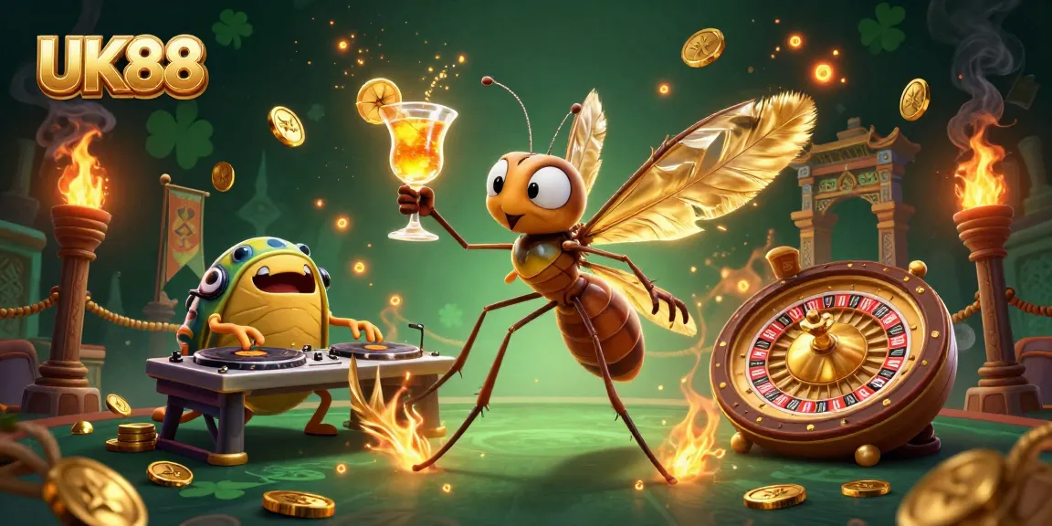 Experience UK88's vibrant casino scene featuring unique characters and rich gaming elements.