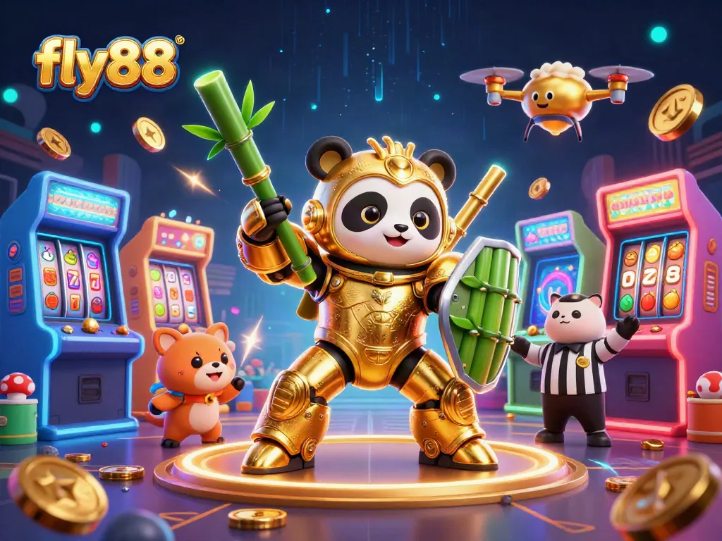 Experience thrilling slots at fly88 with vibrant 3D arcade visuals and engaging gameplay.