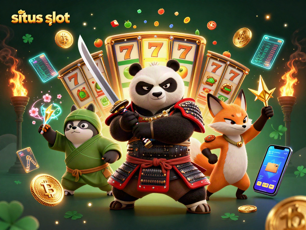 Engage with situs slot's thrilling gameplay featuring dynamic characters in a vibrant casino setting.