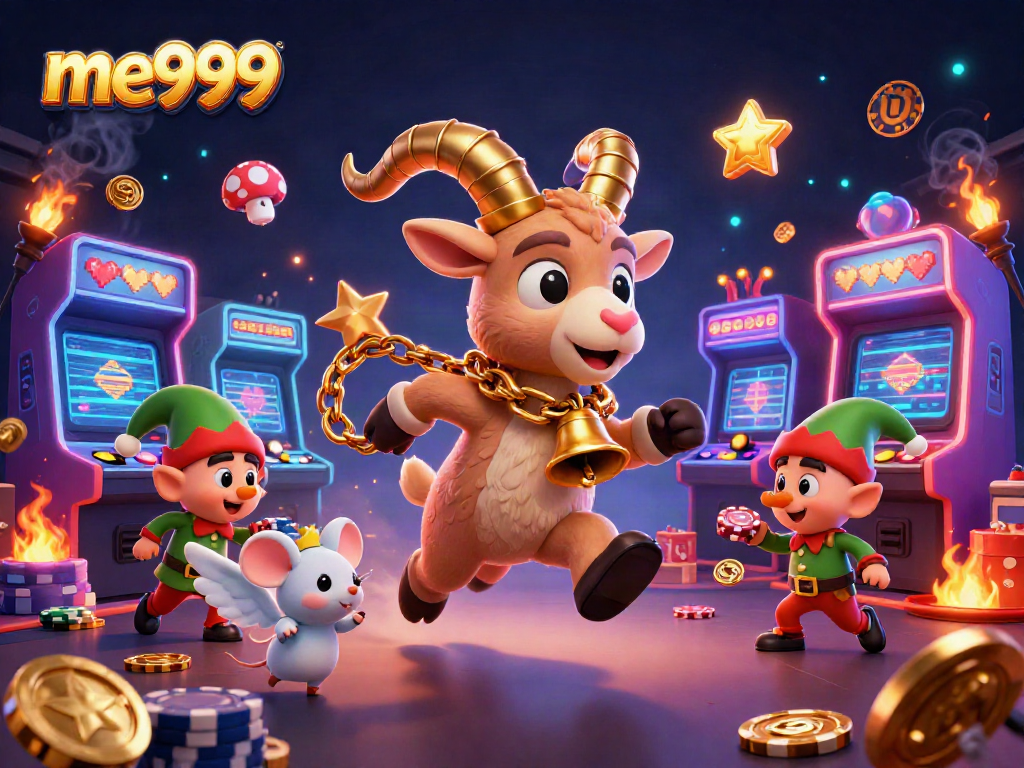 Win big at me999's festive horror casino with quirky characters and vibrant gaming elements.