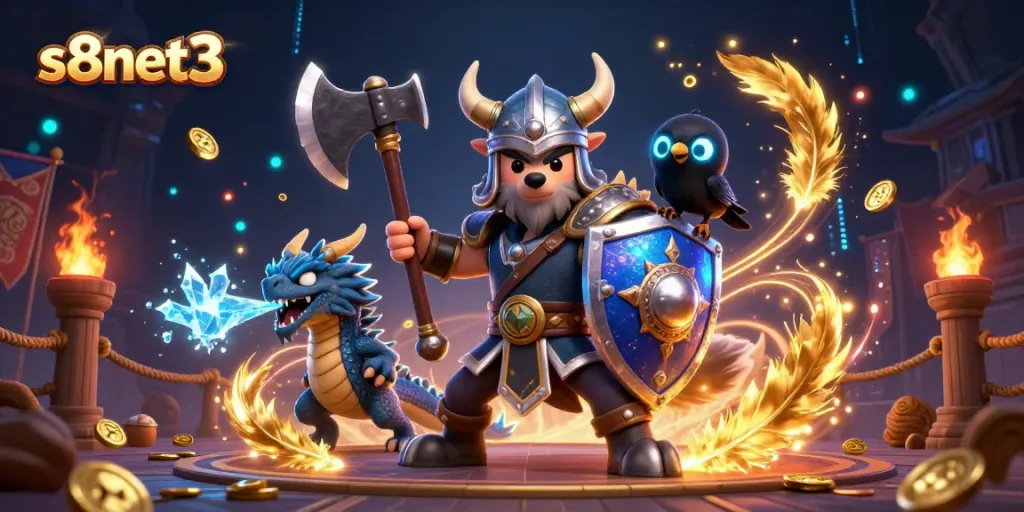 Engage with s8net3's thrilling gaming world featuring vibrant fantasy characters and rich casino elements.