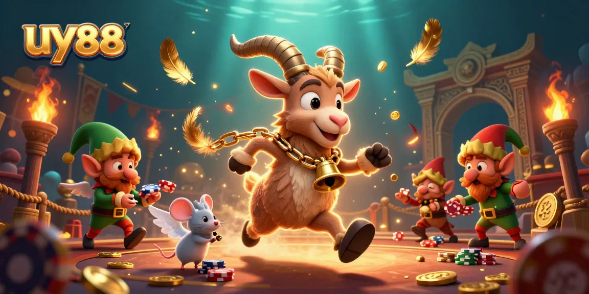 Experience an enchanting uy88 holiday casino, with Krampus, an angel mouse, and mischievous gremlins stealing chips.