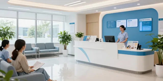 Link slot for healthcare services at a modern clinic, emphasizing patient care and wellness.