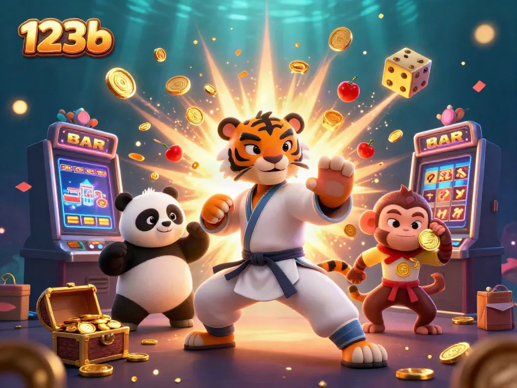 Engage with exciting games at 123b featuring dynamic characters and vibrant casino elements.