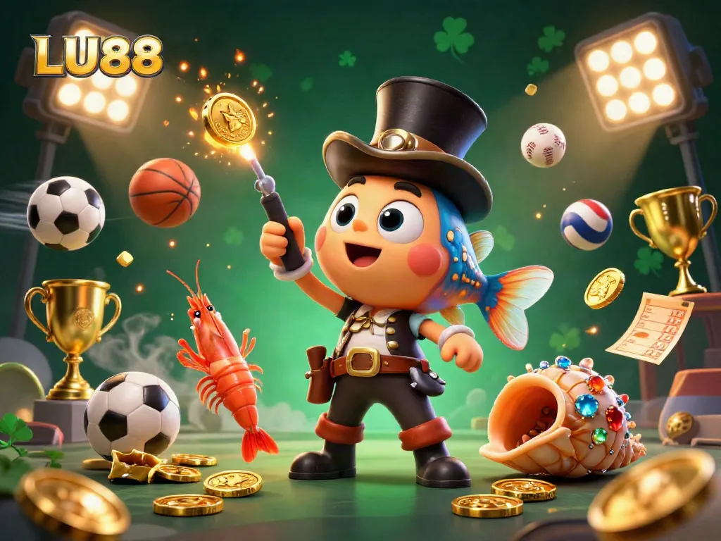 Engage with LU88's thrilling gaming experience featuring vibrant characters and dynamic sports elements.