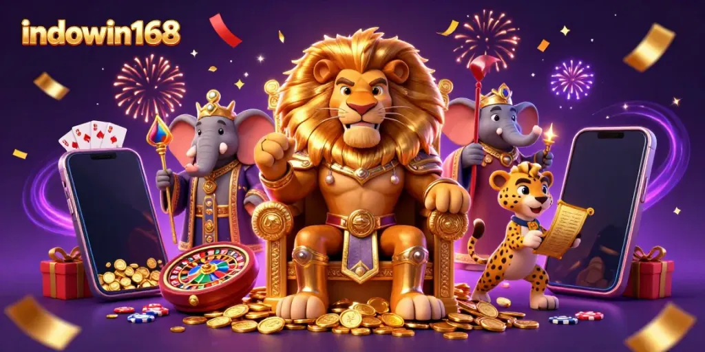 Jelajahi pengalaman bermain game slot menarik di indowin168 dengan elemen visual yang kaya.