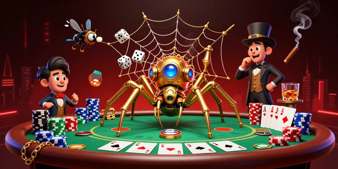 Engage with 78win's thrilling gaming experience featuring steampunk spider and fly gentleman.