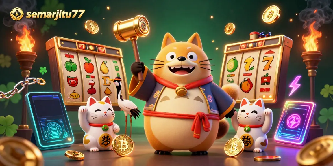 Menggulung slot dengan semarjitu77 saat merayakan keberuntungan di dunia perjudian online.
