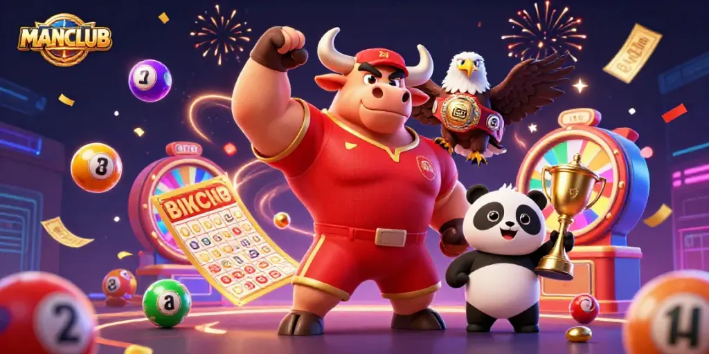 Experience the thrill of MANCLUB with winning lottery moments captured in vibrant celebration.