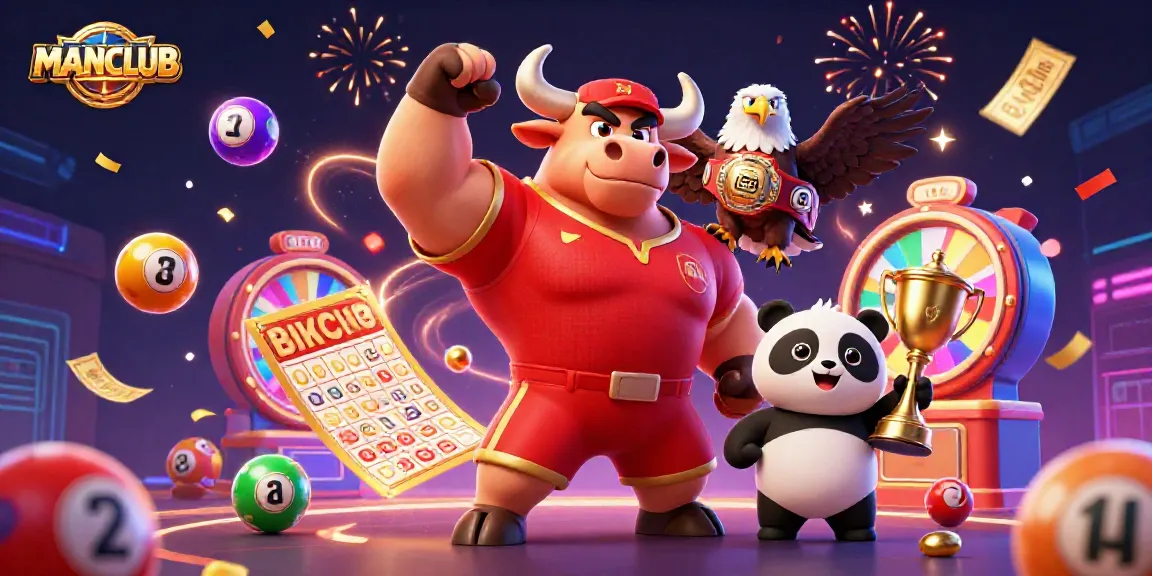 Experience the thrill of MANCLUB with winning lottery moments captured in vibrant celebration.