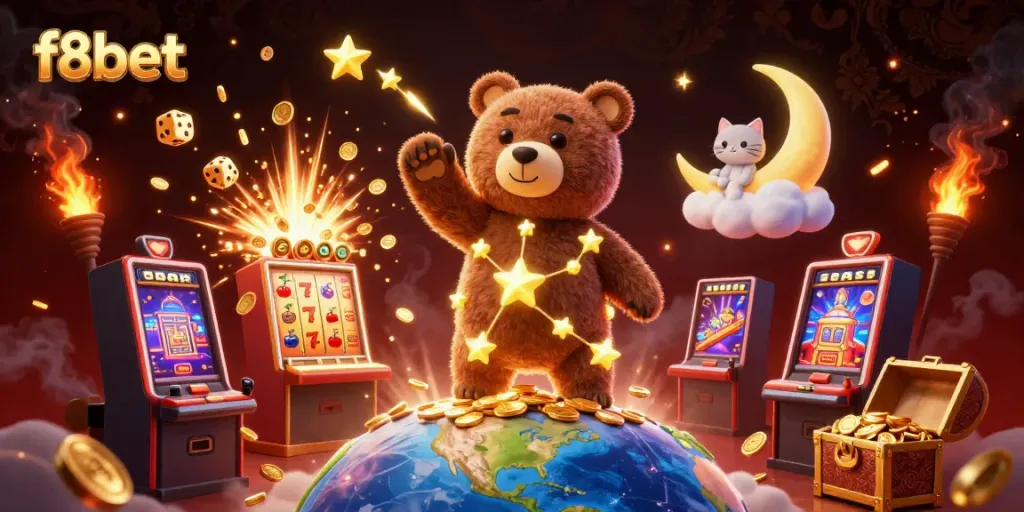 Experience winning excitement at f8bet with colorful casino elements and dynamic characters.