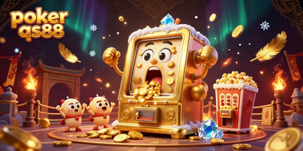 Celebrate jackpots with the animated poker qs88 slot machine overflowing with coins and excitement.