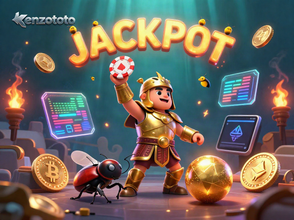 Experience the excitement of kenzototo's online fish shooting game with a dynamic and colorful 3D illustration.