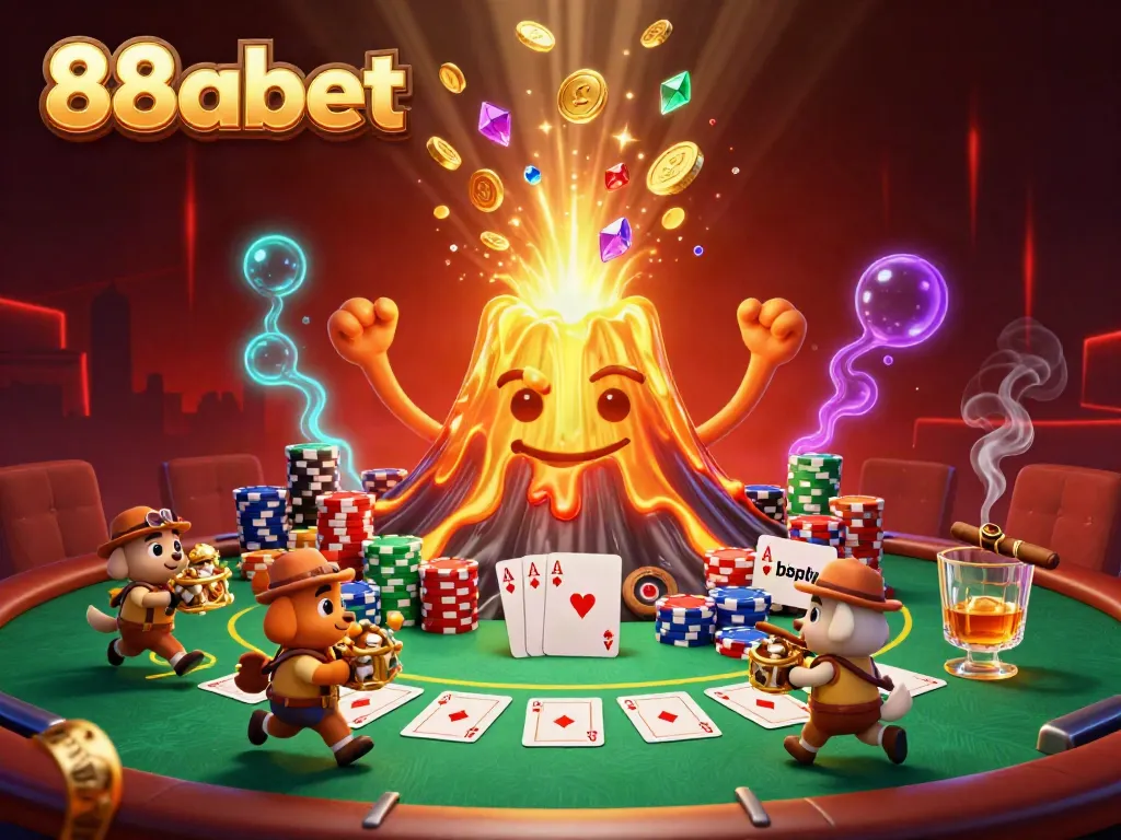 Experience thrilling gameplay at 88abet with vibrant casino visuals, coins, and treasure-filled scenes.