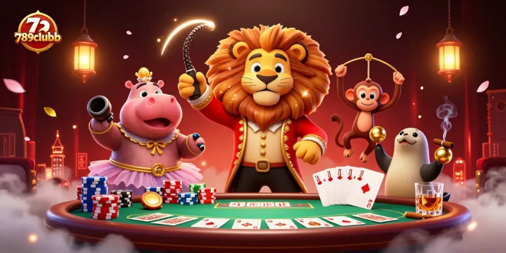 Engage with the vibrant 789clubb experience through dynamic casino characters and rich gaming elements.